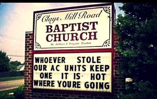 50+ Funny Church Signs That Clearly Were Divinely Inspired