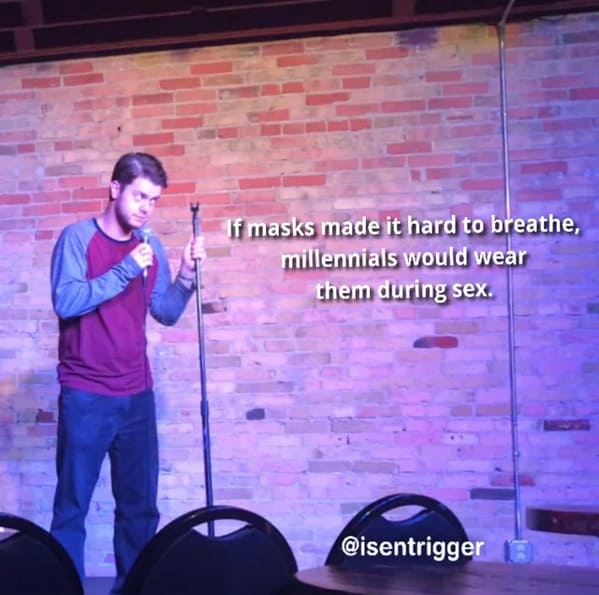 Jokes about coronavirus, funny standup jokes, standupshots, hilarious comedians, jokes about 2020, reddit jokes, funny memes, comedians on the internet, social media comics, COVID jokes