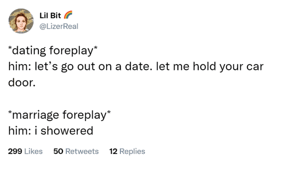 marriage foreplay tweets